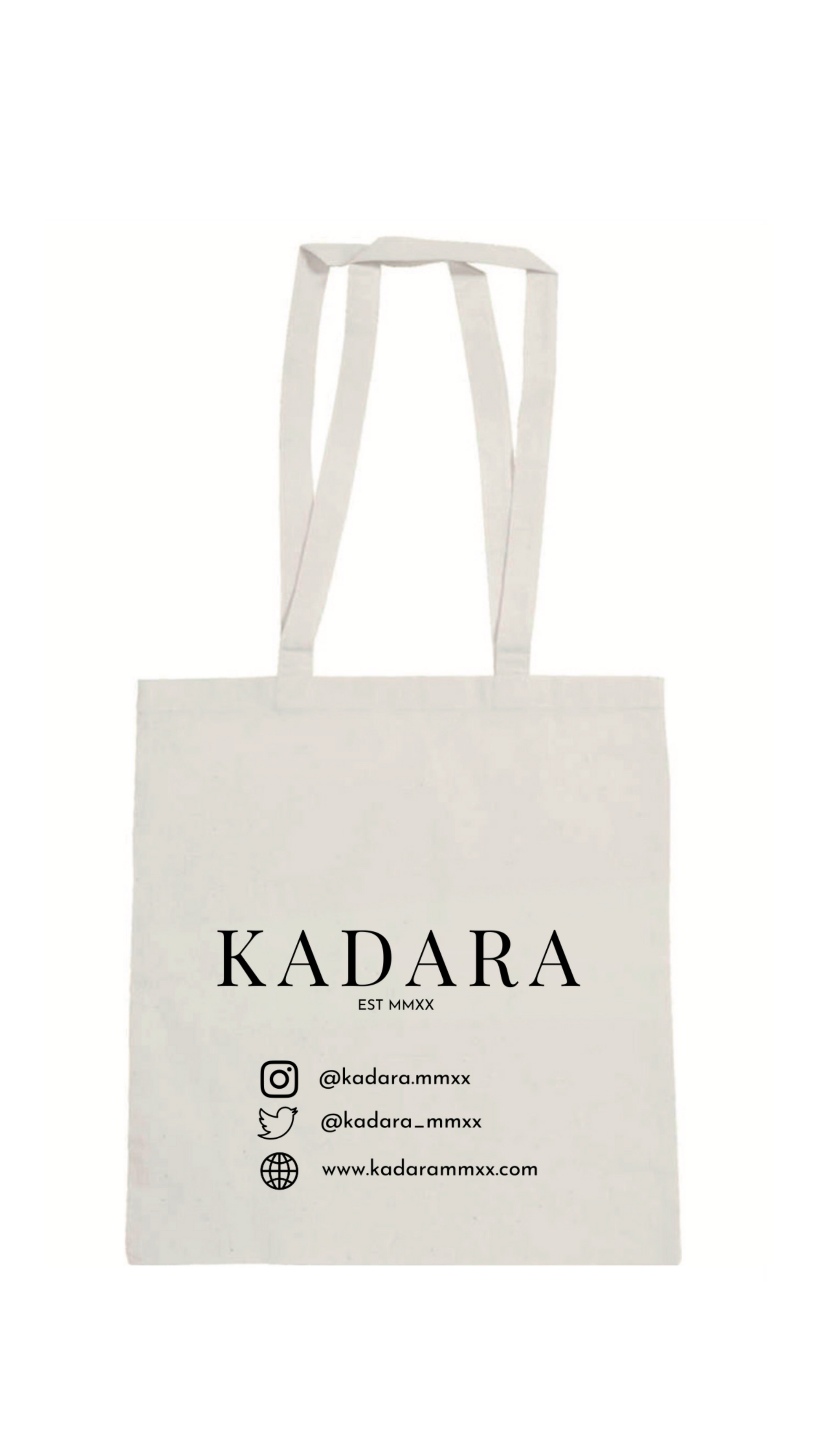 KÀDÀRÀ Organic Tote (White)-iloveyourshades.myshopify.com